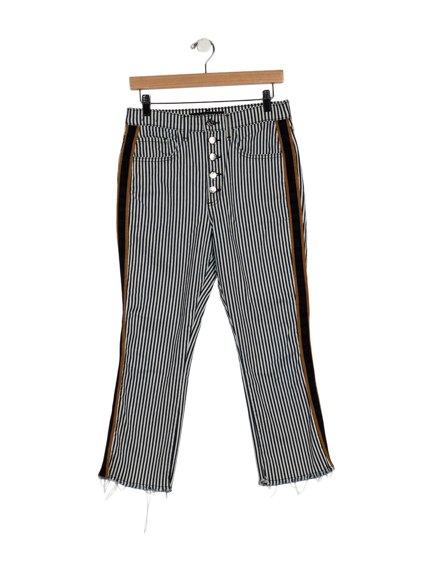 Veronica Beard High-Rise Straight Leg Jeans