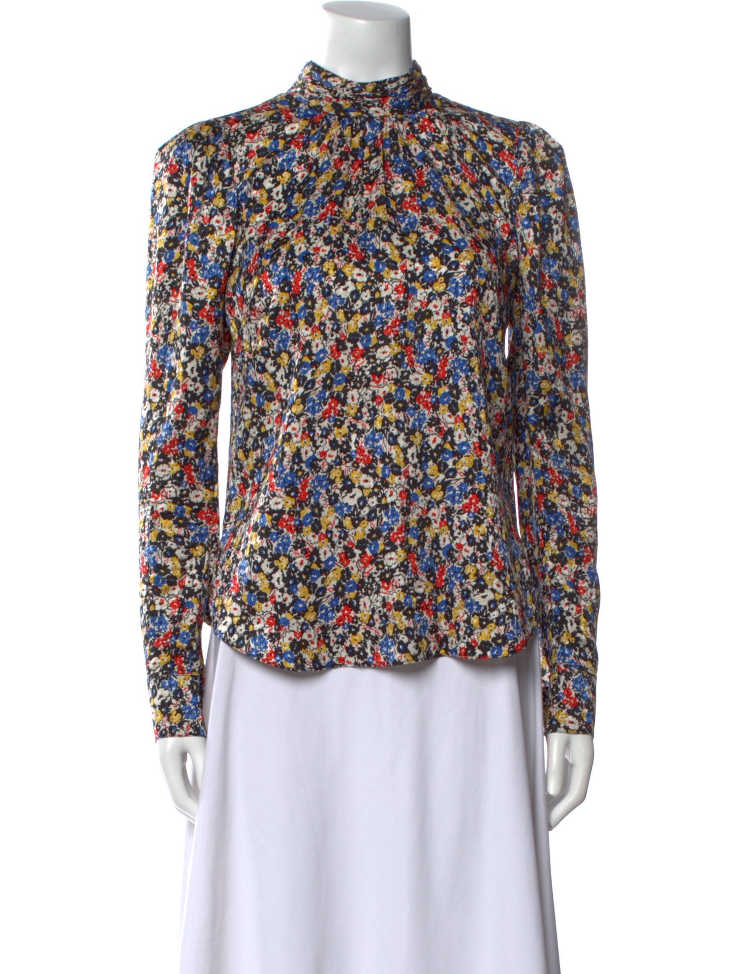 Veronica Beard Silk Floral Print Blouse