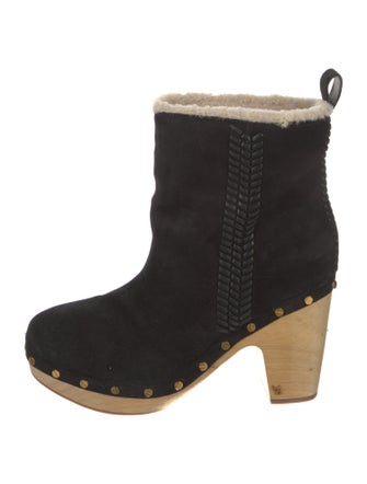 Veronica Beard Suede Studded Accents Boots
