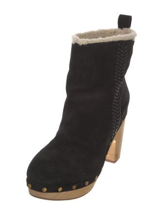 Veronica Beard Suede Studded Accents Boots