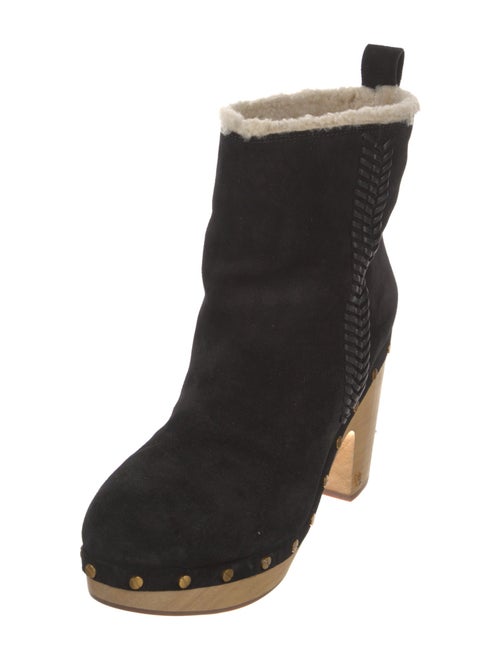 Veronica Beard Suede Studded Accents Boots