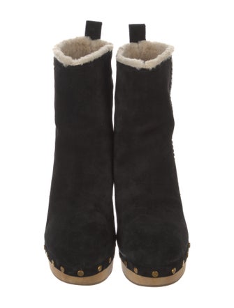 Veronica Beard Suede Studded Accents Boots