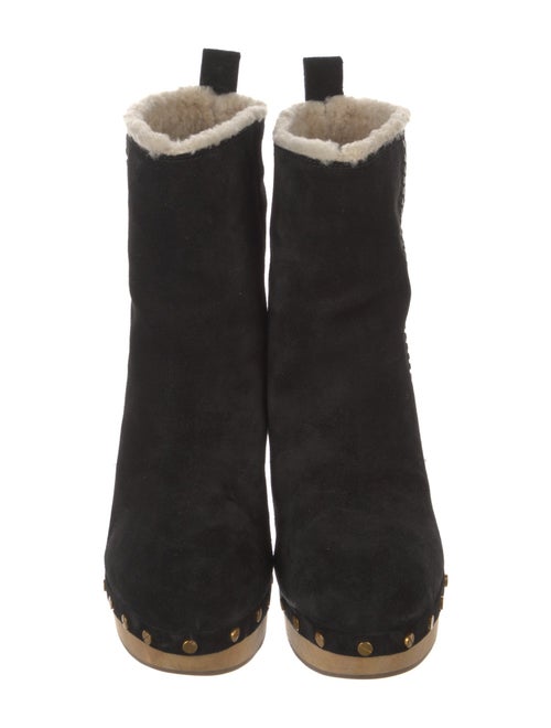 Veronica Beard Suede Studded Accents Boots