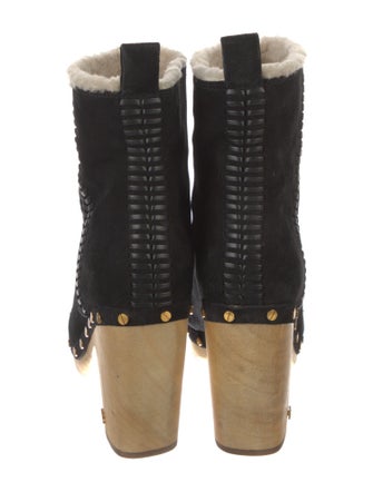 Veronica Beard Suede Studded Accents Boots