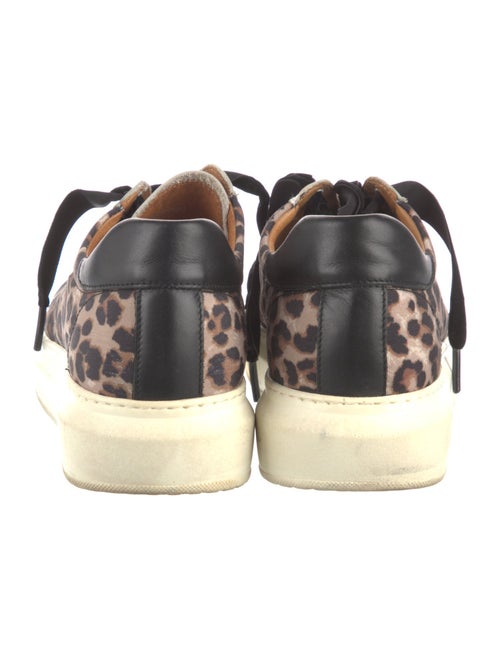 Veronica Beard Canvas Animal Print Sneakers