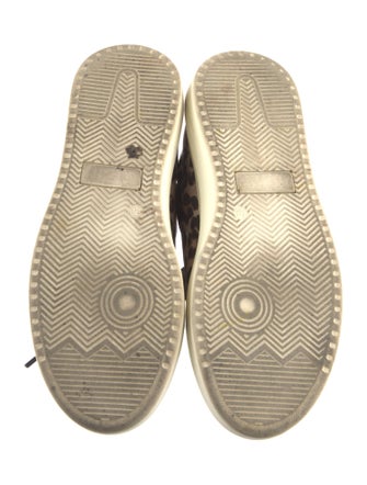 Veronica Beard Canvas Animal Print Sneakers