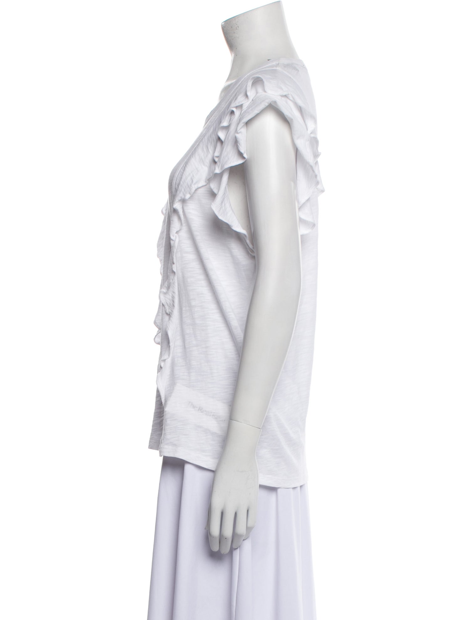 Veronica Beard Scoop Neck Short Sleeve T-Shirt