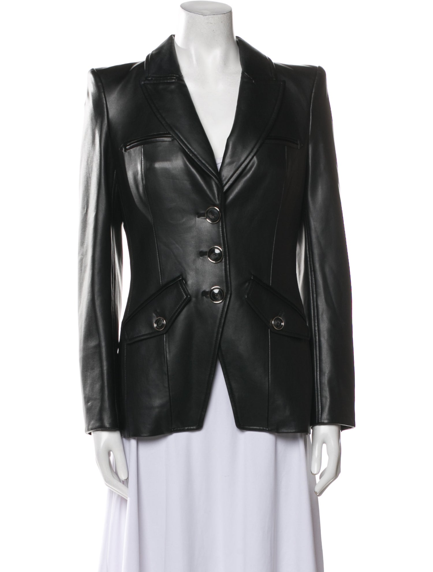 Veronica Beard Leather Blazer
