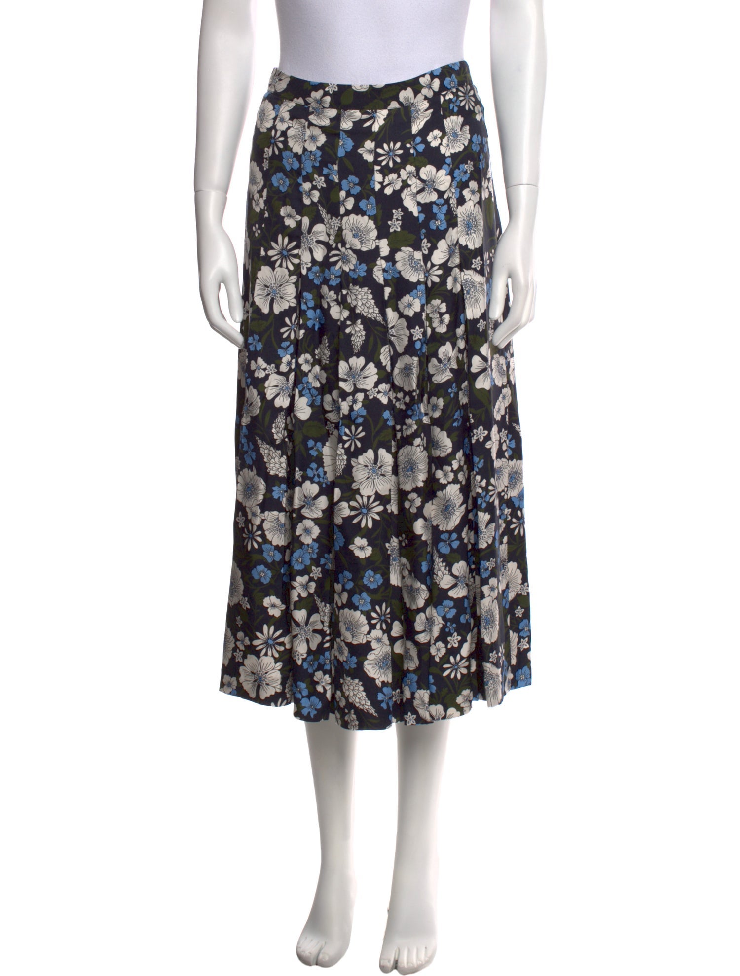 Veronica Beard Silk Midi Length Skirt
