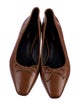 Veronica Beard Leather Bow Accents Ballet Flats