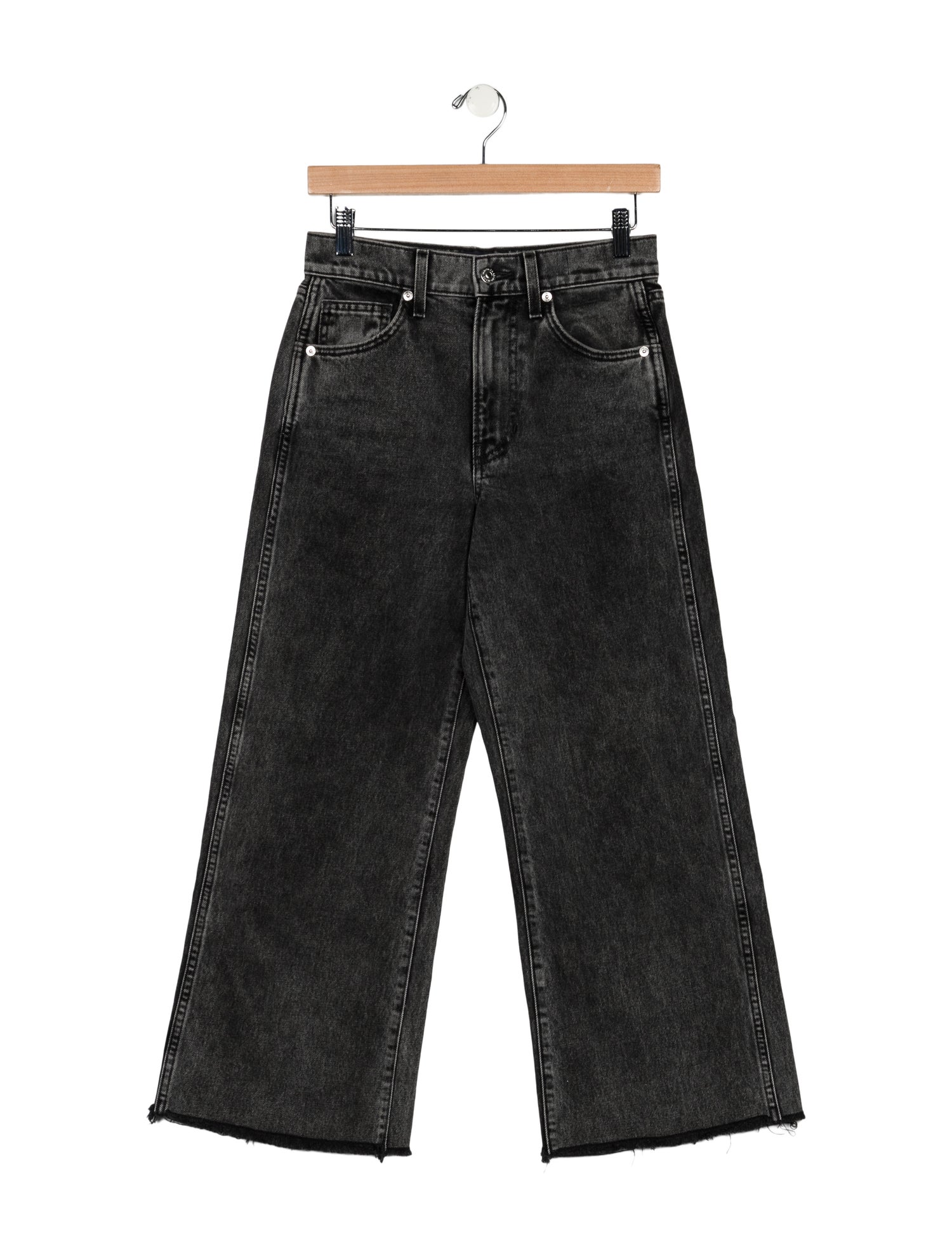 Veronica Beard High-Rise Wide Leg Jeans