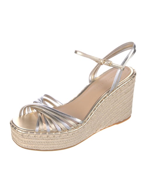 Veronica Beard Leather Colorblock Pattern Espadrilles