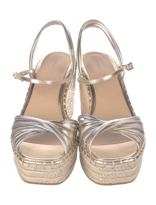 Veronica Beard Leather Colorblock Pattern Espadrilles