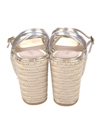 Veronica Beard Leather Colorblock Pattern Espadrilles