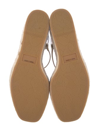 Veronica Beard Leather Colorblock Pattern Espadrilles