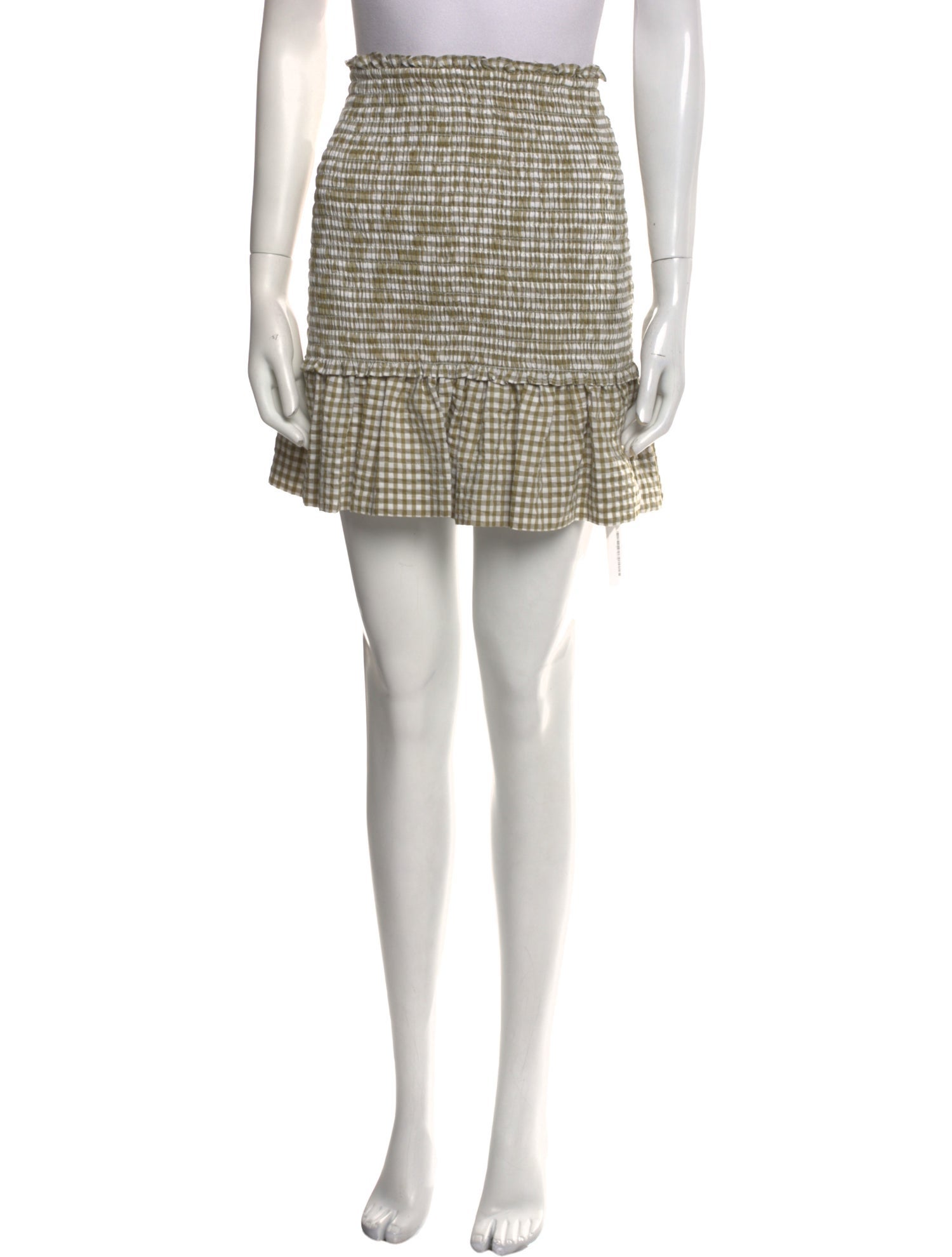 Veronica Beard Plaid Print Mini Skirt