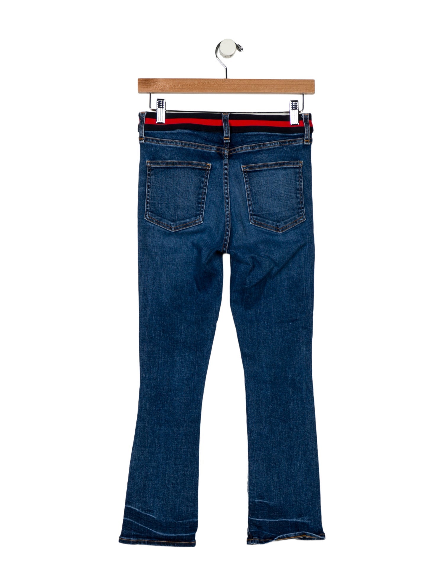 Veronica Beard Mid-Rise Straight Leg Jeans