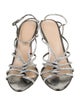 Veronica Beard Suede Crystal Embellishments Slingback Sandals