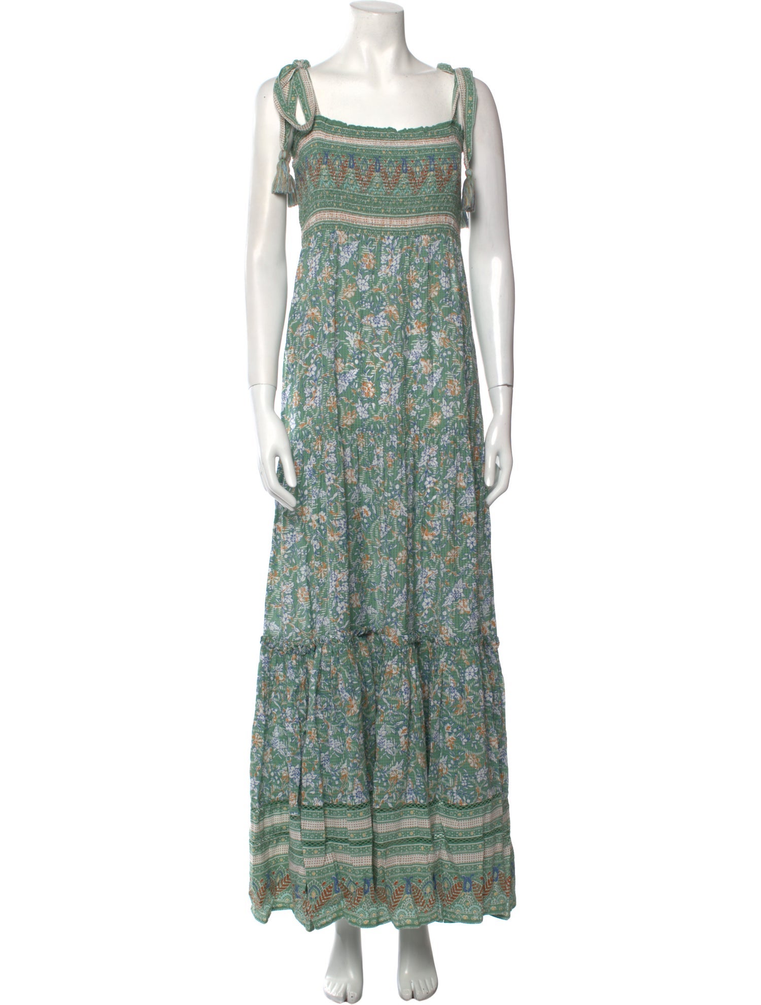 Veronica Beard Floral Print Long Dress