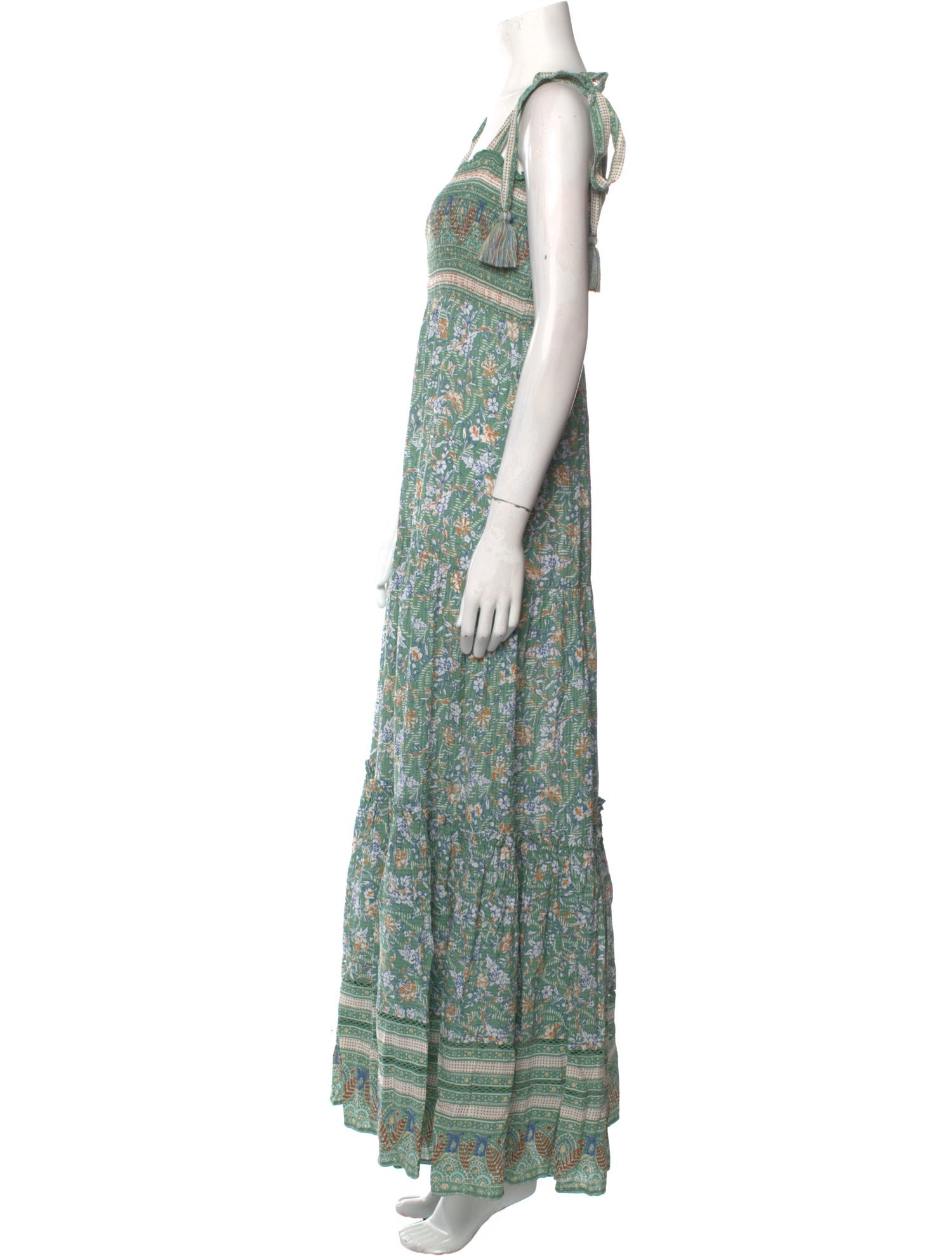 Veronica Beard Floral Print Long Dress