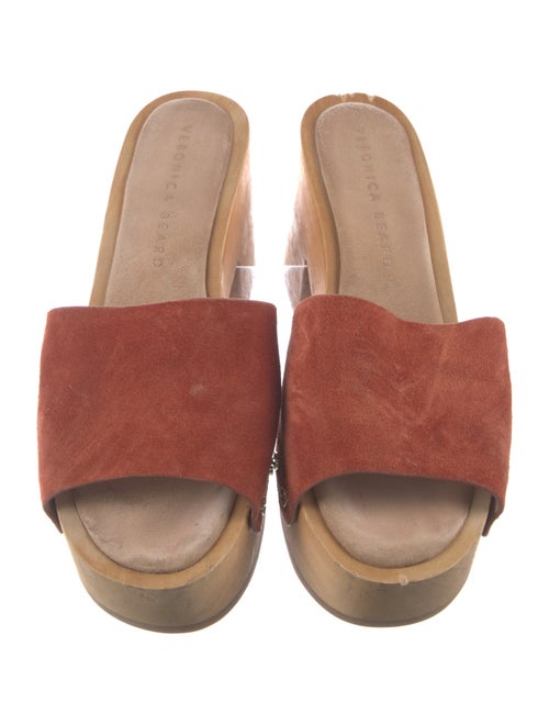 Veronica Beard Suede Studded Accents Slides