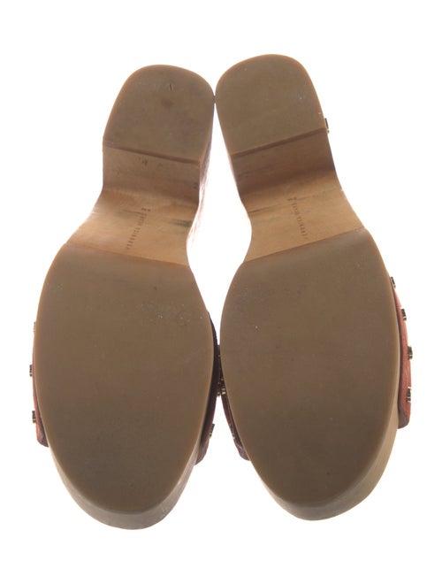 Veronica Beard Suede Studded Accents Slides