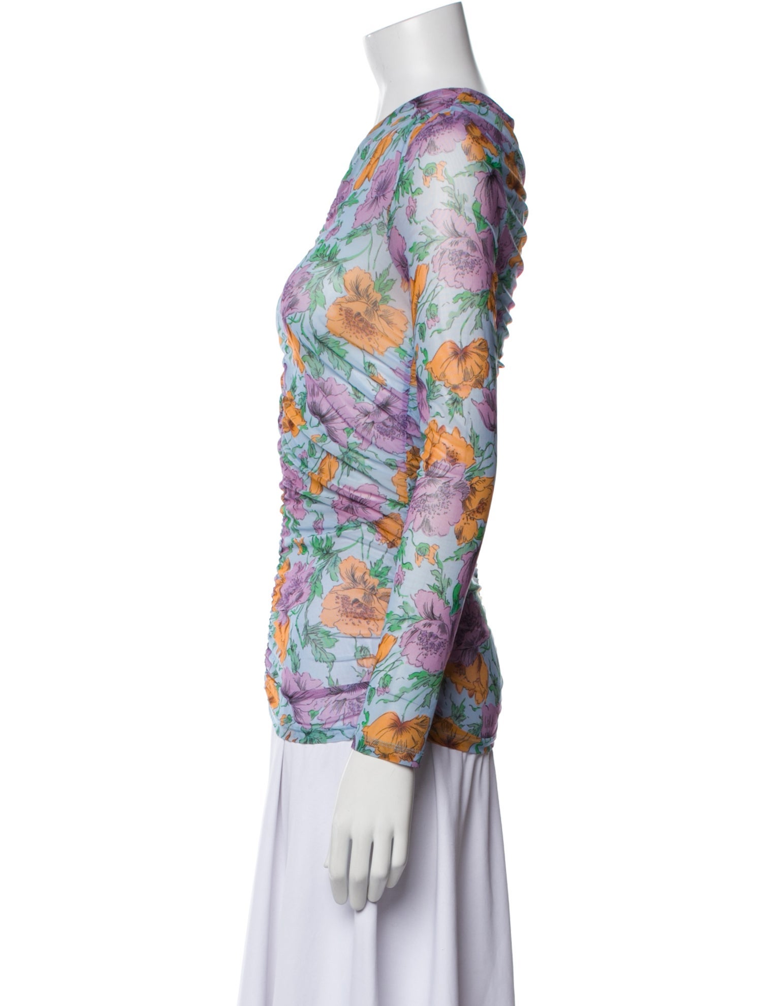 Veronica Beard Printed V-Neck Tunic