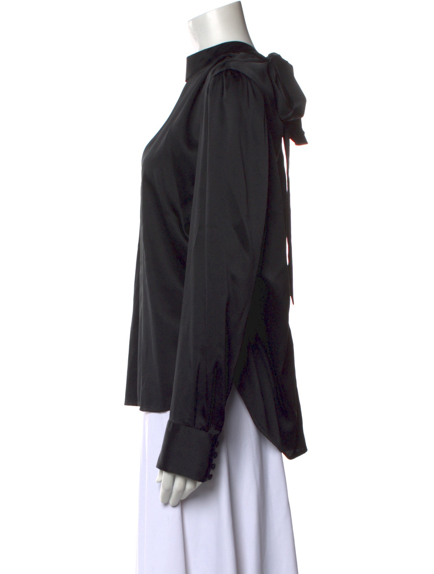 Veronica Beard Silk Mock Neck Blouse