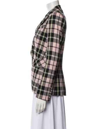 Veronica Beard Plaid Print Blazer
