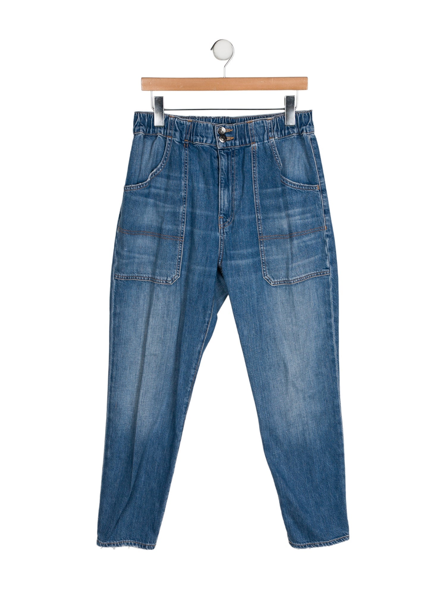 Veronica Beard Mid-Rise Straight Leg Jeans