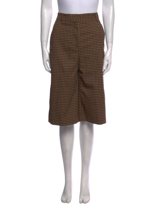 Veronica Beard Plaid Print Knee-Length Shorts