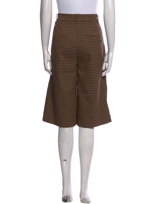 Veronica Beard Plaid Print Knee-Length Shorts