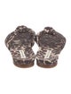Veronica Beard Canvas Animal Print Slides