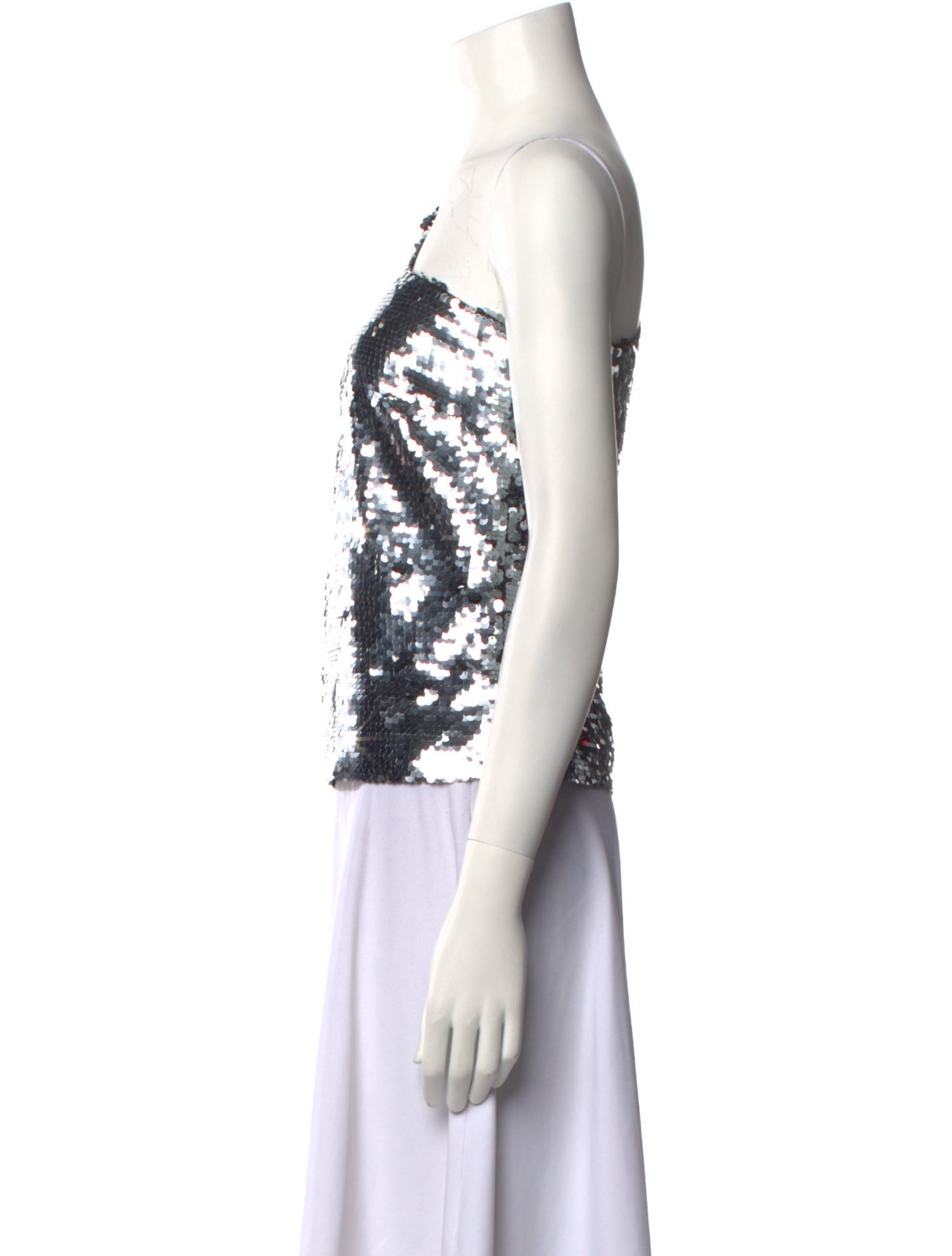 Veronica Beard One-Shoulder Three-Quarter Sleeve Top