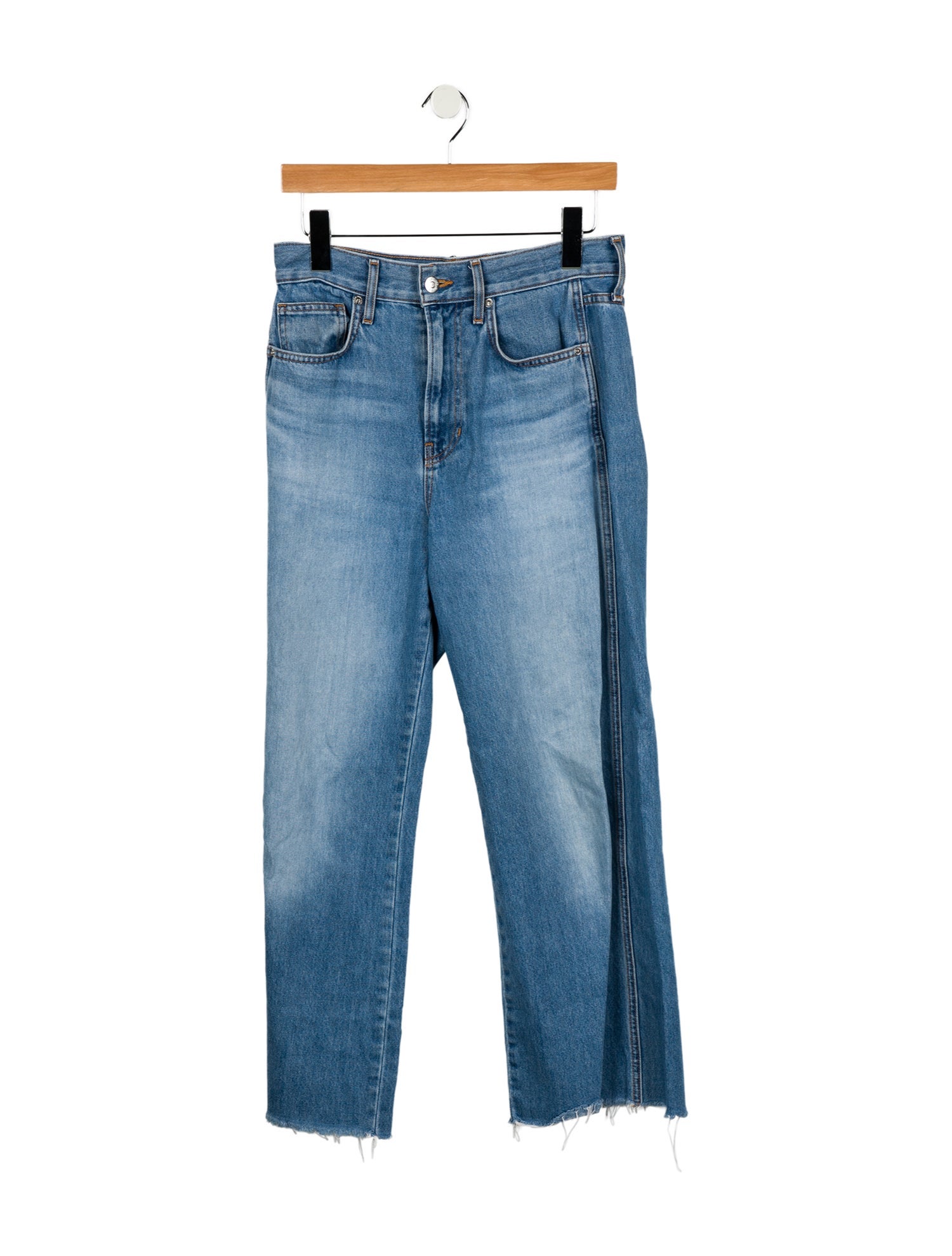 Veronica Beard High-Rise Wide Leg Jeans