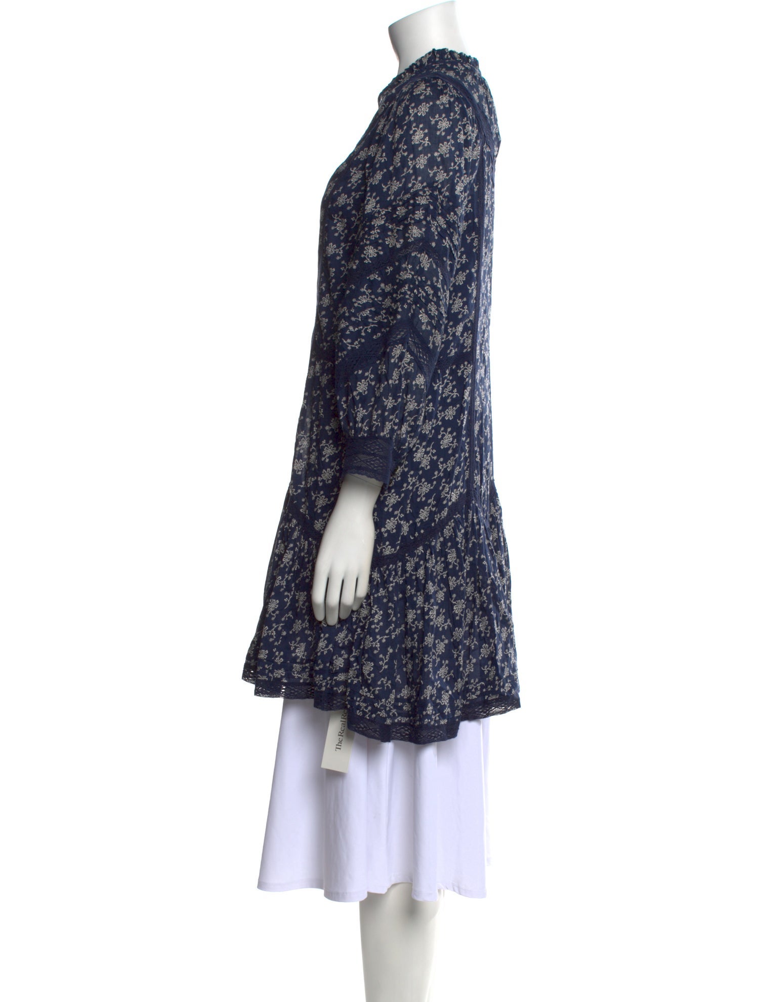 Veronica Beard Printed V-Neck Tunic