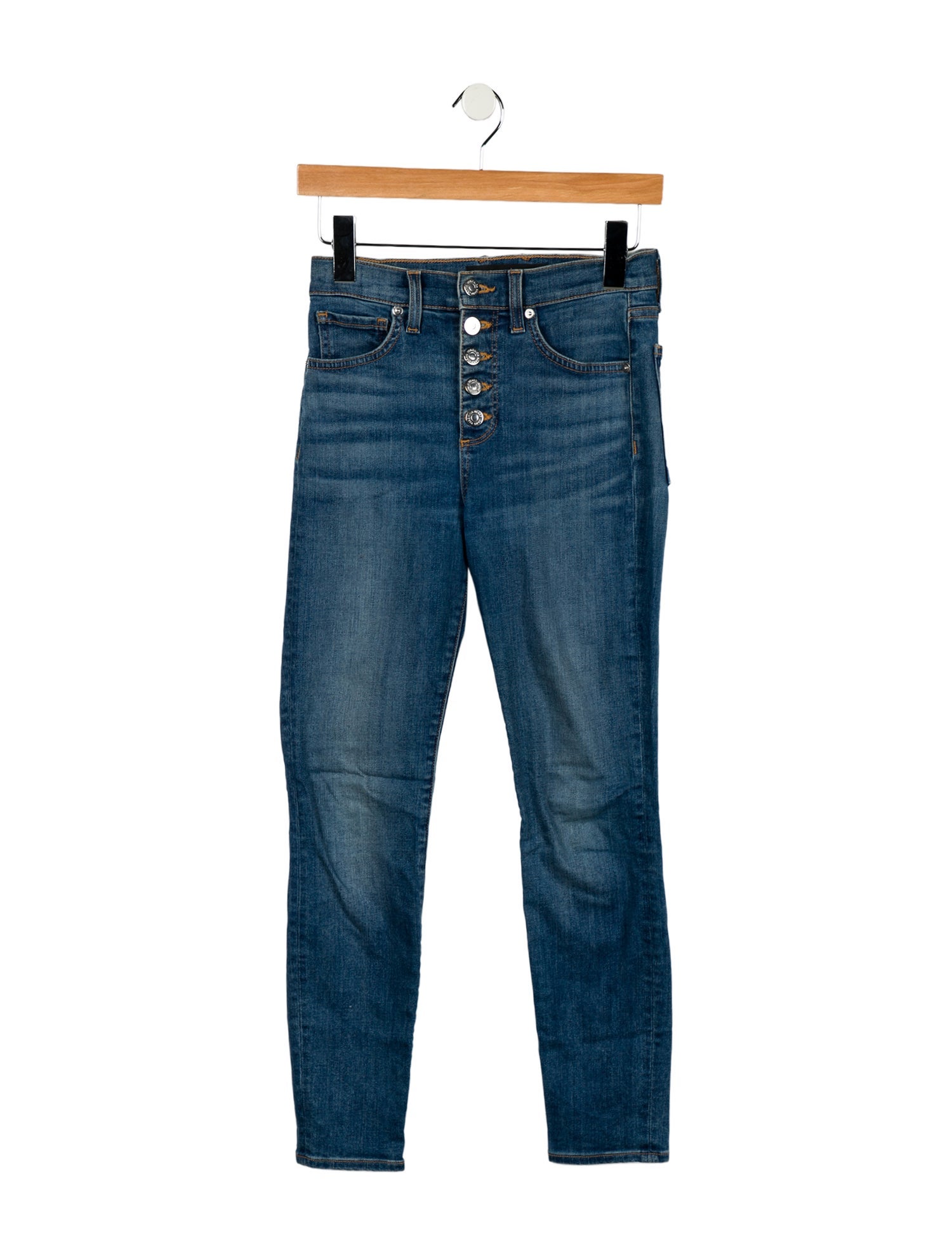 Veronica Beard Mid-Rise Skinny Leg Jeans