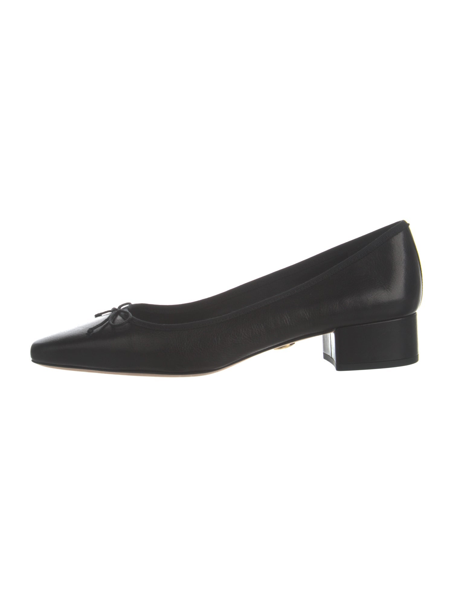 Veronica Beard Leather Grosgrain Trim Pumps