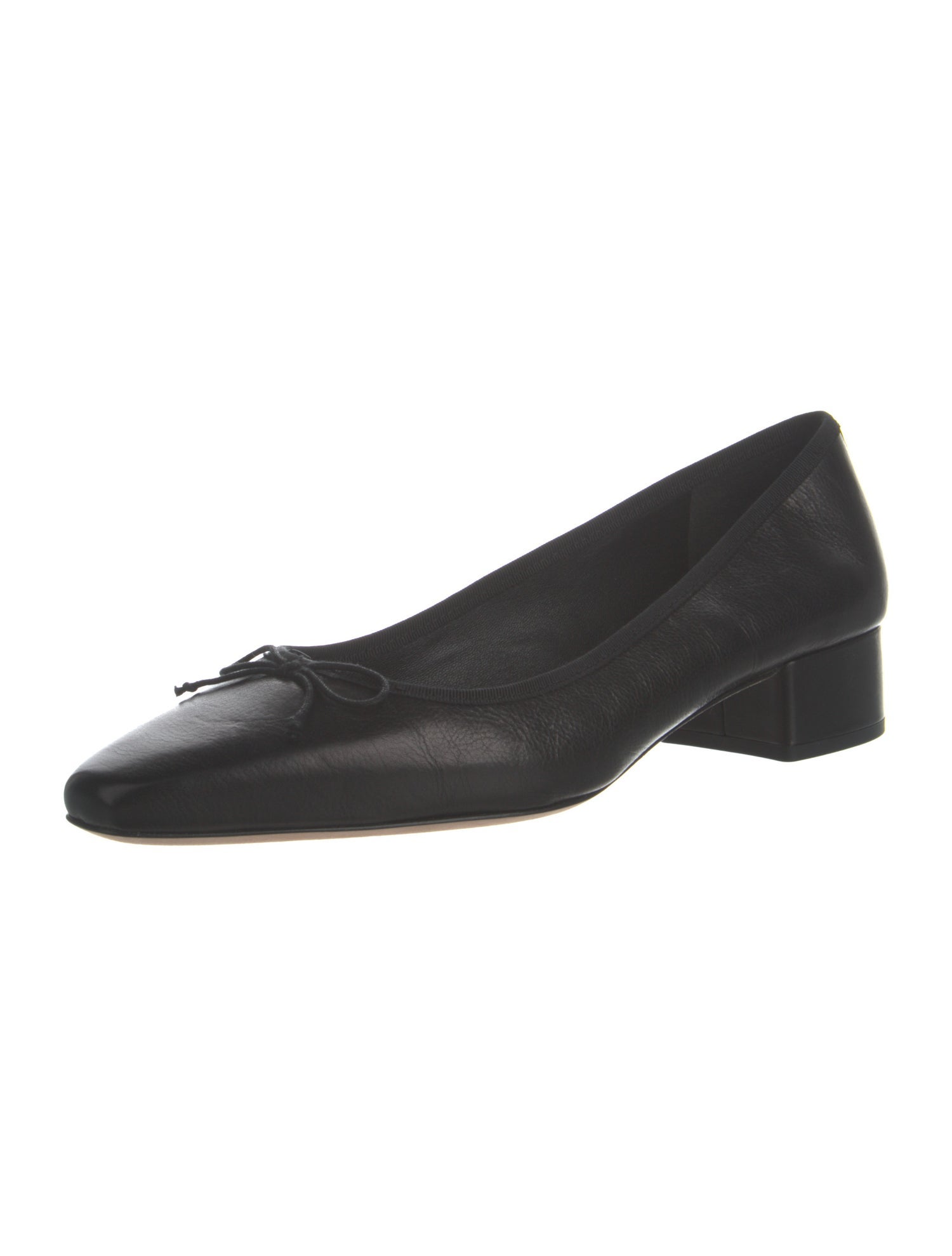 Veronica Beard Leather Grosgrain Trim Pumps