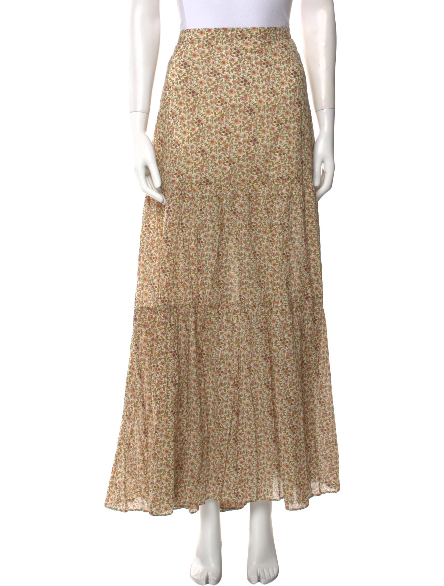 Veronica Beard Floral Print Long Skirt w/ Tags