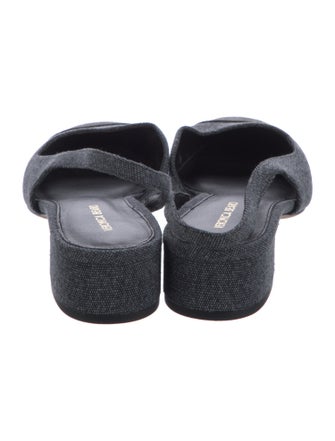 Veronica Beard Denim Slingback Flats