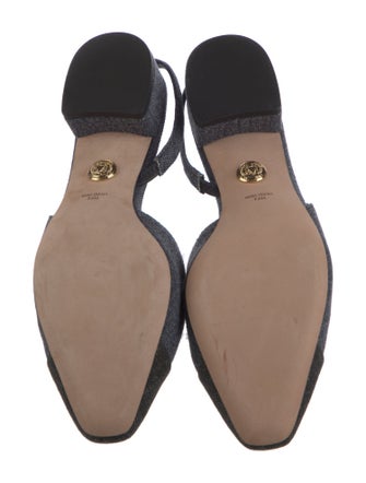 Veronica Beard Denim Slingback Flats