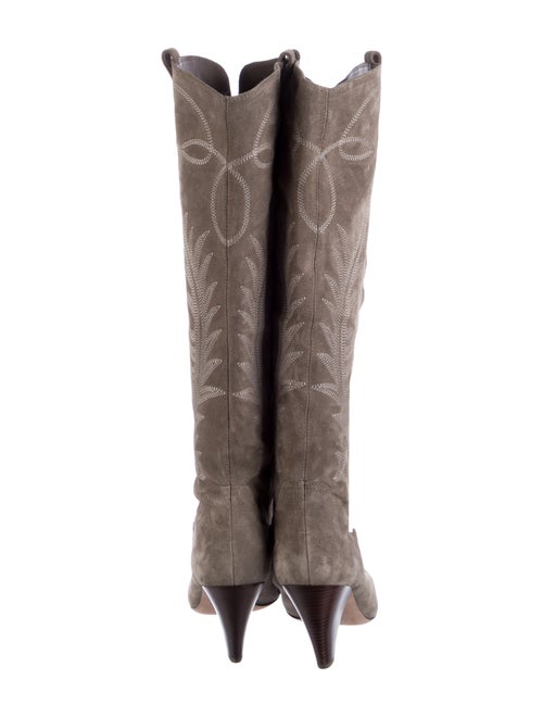 Veronica Beard Suede Patterned Boots
