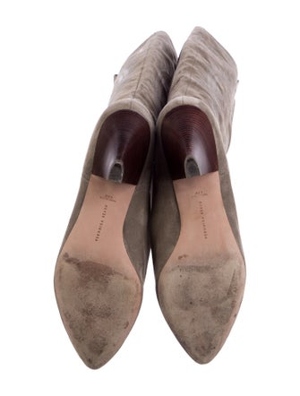 Veronica Beard Suede Patterned Boots