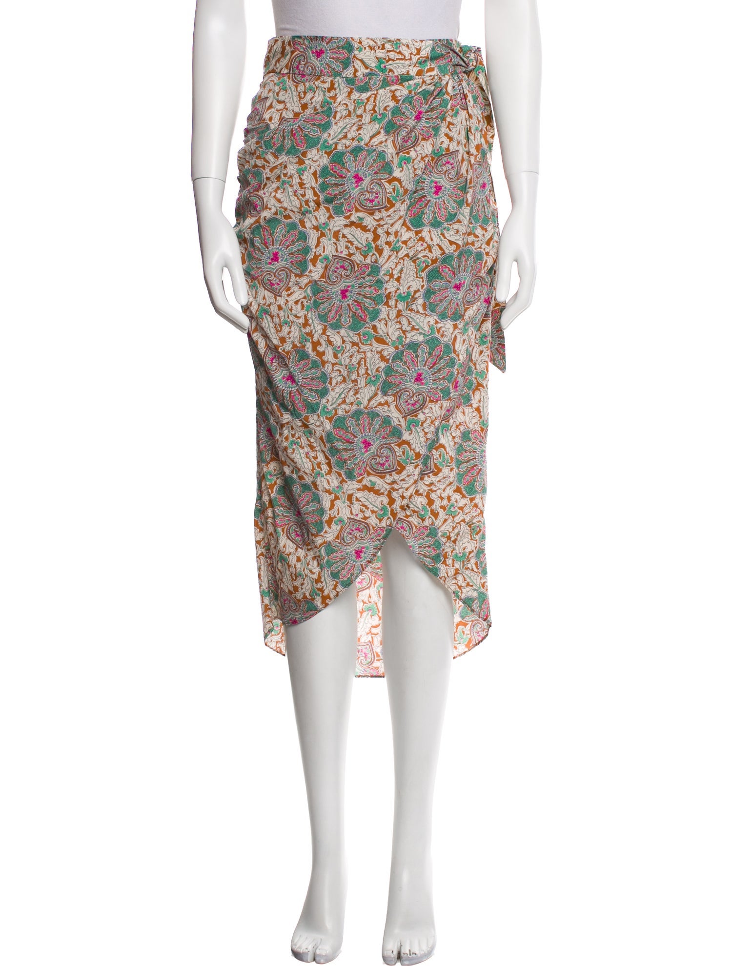 Veronica Beard Silk Midi Length Skirt