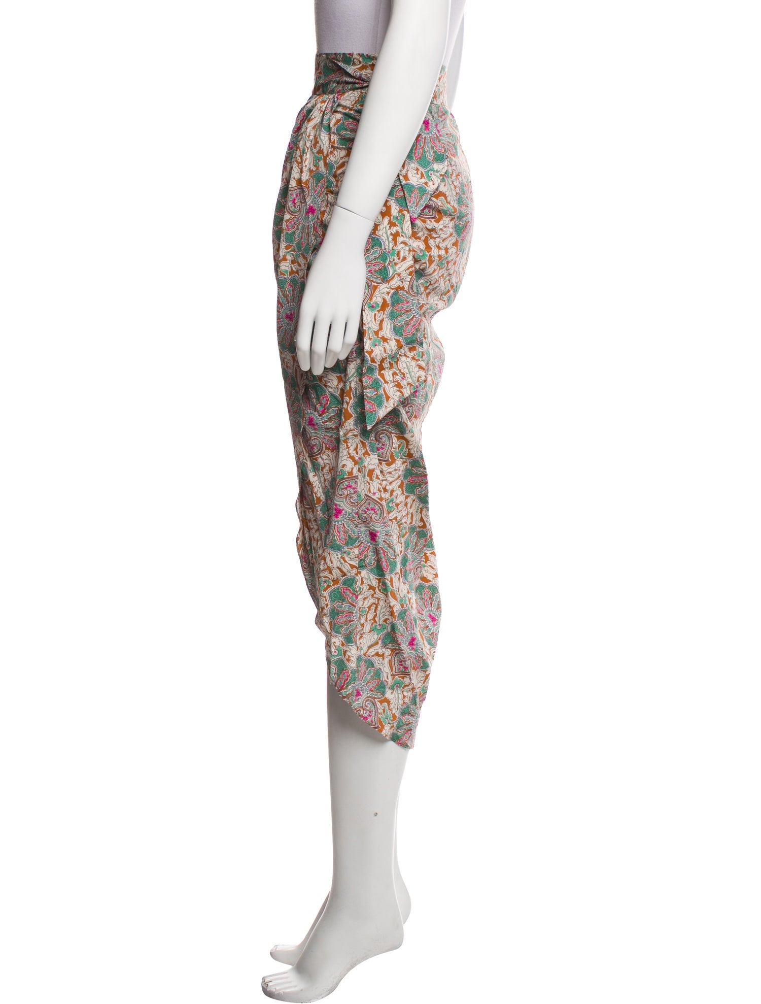 Veronica Beard Silk Midi Length Skirt