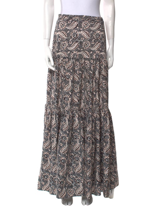 Veronica Beard Floral Print Long Skirt