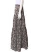 Veronica Beard Floral Print Long Skirt