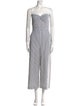 Veronica Beard Striped Strapless Jumpsuit