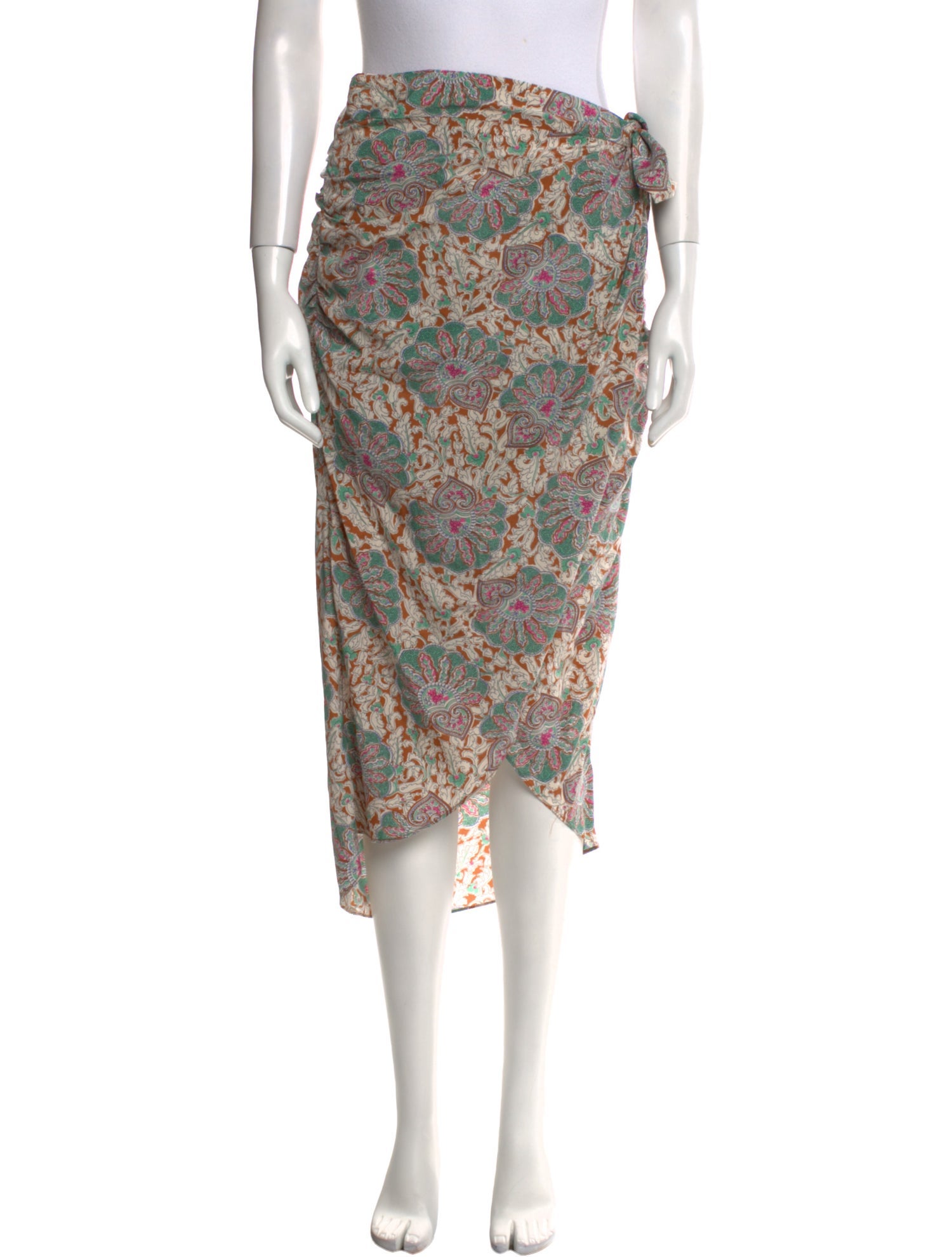 Veronica Beard Silk Midi Length Skirt